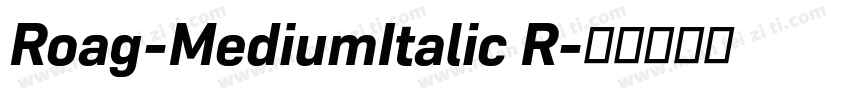 Roag-MediumItalic R字体转换